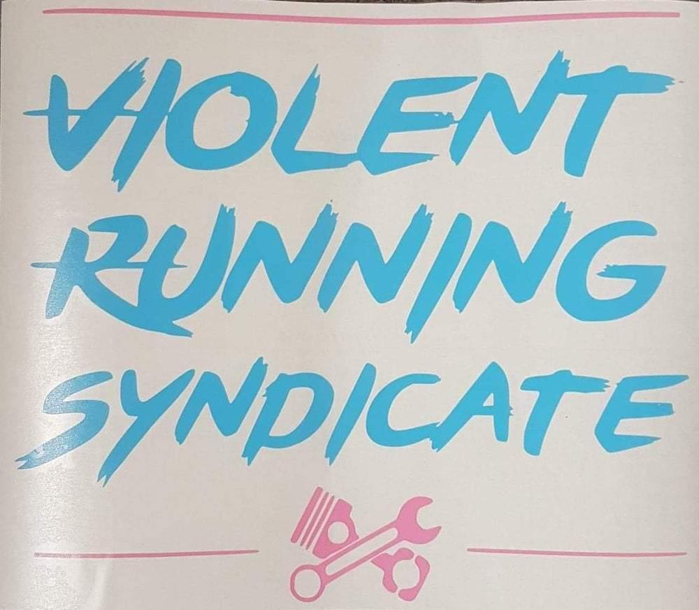 The Big Logo Sticker - Violent Running Syndicate
