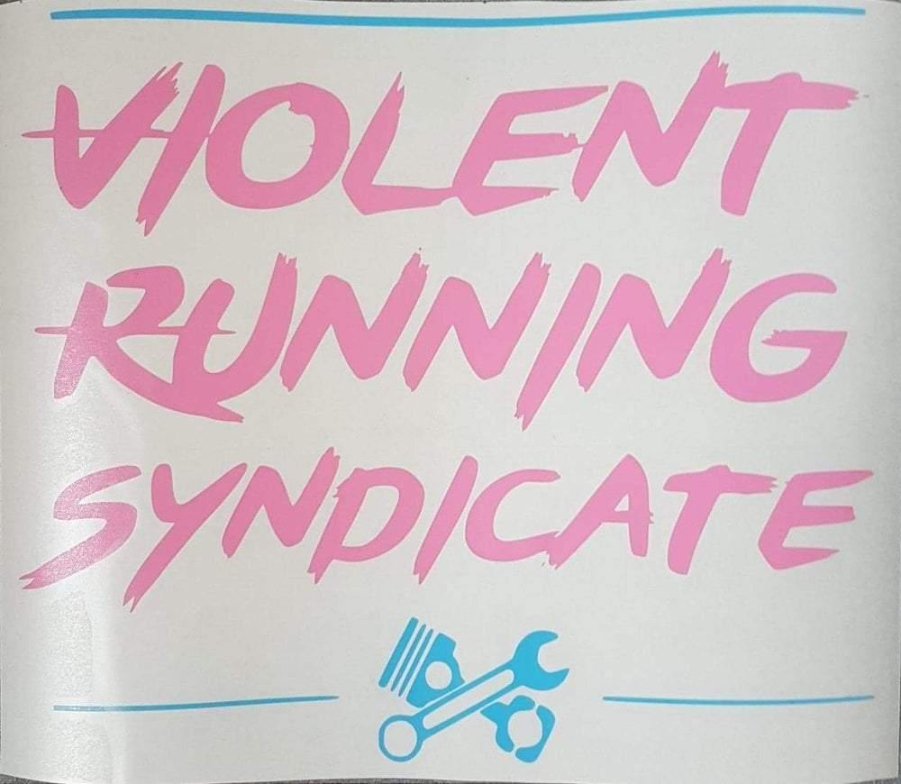 The Big Logo Sticker - Violent Running Syndicate