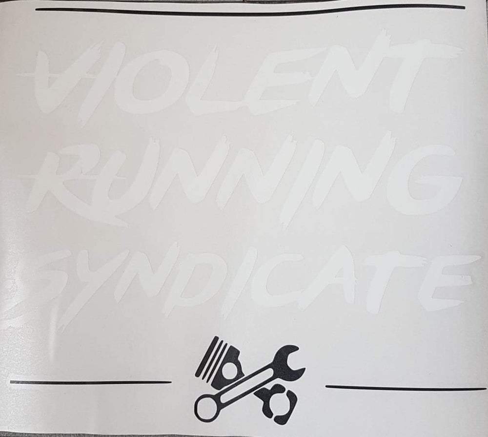 The Big Logo Sticker - Violent Running Syndicate